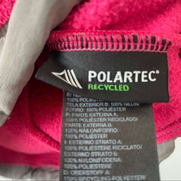 The North Face Pink Denali Fleece Pink/Grey Jacket size small - Picture 7 of 8